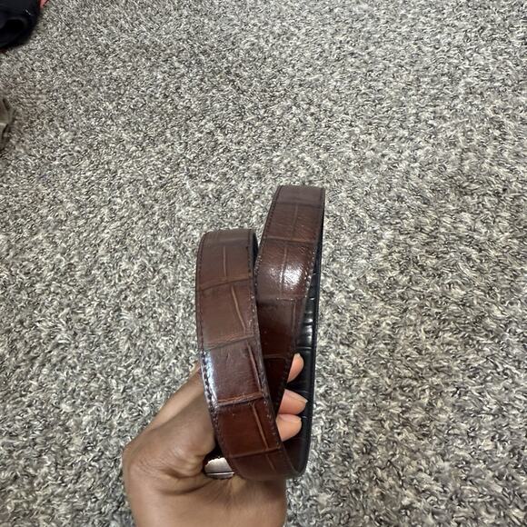 Brighton Women's Reversible Black Brown Belt Size M 29-33” Skinny Classic - Picture 3 of 5